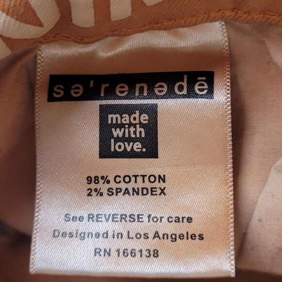 Serenede Stacked Orange Grunge Flare Pants | Men’s 32x34 | Y2K Streetwear Retro - Picture 2 of 8